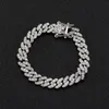 9mm Micro Pave Cuban Chain Necklace Hip hop Full Iced Out Rhinestones Jewelry For Men Women