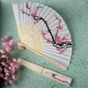 Plum Blossom Bamboo Fan Vintage Silk Folding Fan Chinees Japans Pattern Art Craft Cadeau Decoratie Ornamenten Dansfans