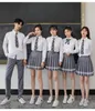 Ensembles de vêtements Japonais Coréen High School Uniformes Set Jupes de taille et pantalons de chemise Blazer Vêtements JK Sailor Uniforme pour BoyCloth de fille
