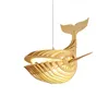 NEW Japanese style Lights whale chandelier wooden art fish-shaped dining room Pendant Lamps bedroom lights MYY