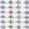 Bulk Lots 50pcs Colorful Devil Eye Gothic Punk Vintage Rings For Women Men Fashion Charm Party Gift Finger Jewelry Accessories Who9064906