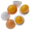 6pcs simulación de huevos de madera juguetes niños fingir jugar a madera comida yema de yema niños educación para niños Montessori 220725