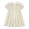 Summer Baby Girls Short Sleeve Flower Dresses Kids Girl Princess Clothing Casual Fashion 220426