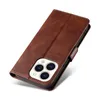 Wallet Flip Card Cases for iphone 14 13 12 11 pro max mini Sheepskin Leather Cell Phone Cover Card Pocket Kickstand 2pcs