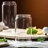 12oz 16 oz 25 oz süblimasyon cam bira kupaları cam su şişesi bira bambu kapak ve yeniden kullanılabilir saman buzlu kahve ile bardak içme bardağı olabilir