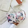 Evening Bags Summer Women Small Handbag Butterfly Print Canvas Tote Bag Ladies Shoulder Female Zebra Cow Cotton Cloth Underarm