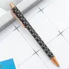 أقلام حبر جاف المعادن قابل للسحب انقر الكرة القلم الأسود الحبر المتوسطة نقطة 1 ملليمتر لوازم مكتبية هدايا لحفل الزفاف RRE13539