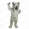 Costume de mascotte de tigre d'Halloween Personnage à thème animal Carnaval Unisexe Adultes Outfit Jeu de fête de Noël Dress Up Costume