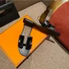 Skórzane kapcie designerskie Oran Drusboard buty damskie H Lato luksusowe płaskie flopy krokodyl skórzane sandały plażowe z pudełkiem z pudełkiem