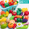 Faire semblant de jouer ensemble en plastique alimentaire jouet bricolage gâteau coupe fruits légumes s pour enfants Eonal cadeau 220418