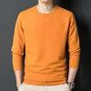 10 colori primavera autunno uomo maglione lavorato a maglia sottile business moda maglione di lana di alta qualità camicia maschile di marca che basa la camicia 220817