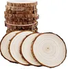 Natürliche Holzscheiben, 8,9–10,2 cm, Bastelholz-Set, Kreise, Bastelarbeiten, Weihnachtsschmuck, rustikale Hochzeitsdekoration, DIY-Bastelarbeiten mit Rinde zum Basteln