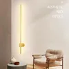 Lampada da parete 350° ruotabile lunga striscia LED per soggiorno Nordic luci per interni Apparecchio Sconce Corridoio ScalaParete