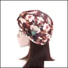Beanie/Skl Caps Hats Hats Scarves Gloves Fashion Accessories Muslim Women Bonnet Hat Printed Chemo Cap Turban Head Wrap Bandana Scarf Hai