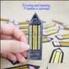 NOTIONS DE COURTURE TOLLES APPELLES DIY DIY Golden Crayes Stripe Badges brodés Vêtements Applique pour les accessoires Sous Supplies Garment Melt Adh