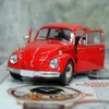 Est ankomst retro vintage skalbagge diecast dra tillbaka bilmodell leksak för barn presentdekor söta figurer miniatyrer 220628