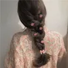 Série d'épingles à cheveux roses super douces! Fille arc pêche camélia fleur pêche coeur bord clip cheveux ornement coiffure