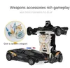 Onekey Vervorming Auto Speelgoed Automatische Transformatie Robot Plastic Model Grappige Diecasts Jongens Geweldige Geschenken Kid Toy9372826