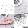 Other 500Pcs 4 5 6 8Mm Stainless Steel Blank Post Earring Stud Base Pins Cabochon Cameo Settings Flat Round Tray For Diy Jewelry1 4697588