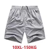 estate taglia grande 9XL 10XL 150kg pantaloncini sportivi da uomo oversize Confortevole morbida elasticità sciolta casual fuori porta MFERLIER 220715