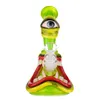 Halloween Hues: 7,8-inch gebogen glazen bong met diffuse downstem-percolator, 14 mm vrouwelijk gewricht