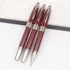 Luxury Writing pen High quality John F Kennedy Wine red and Dark Blue Metal Ballpoint pen Rollerball Fountain pens office school s2995