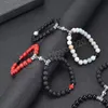 Natural Stone Magnetic Bracelets for Couple Fashion Jewelry 8MM Yoga Beads Friendship Bracelet Unisex Bangle