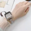Luxe diamant bling polsband armband slimme bandjes metalen horlogeband roestvrij staal voor Apple horloges 42mm 44mm 38mm 40mm riem