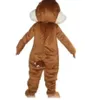 Factory Hot New A Brown Chipmunk Mascot Costume met een rode mond voor volwassenen om te dragen