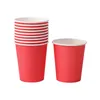 Gobelets jetables de couleur 1000X250ml/9oz, gobelets en papier faits à la main, matériaux faits à la main pour la maternelle, tasse à café domestique, accessoires de cuisine