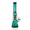 Hookah glass bong water pipe 2022 new 11in three color beaker bongs ice catcher thick material for smoking with 14 mm glass bowl
