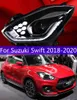 Bil LED-huvudlampor för Suzuki Swift DRL Front Lamp 18-20 Full LED Turn Signl Dayime Running Strålkastare High Beam