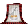 Blankets Plaid Coffee Eiffel Tower Love Throw Blanket For Beds Microfiber Flannel Warm Sofa Bedding Bedspread Gifts