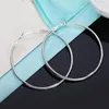 Dangle & Chandelier Fashion Big Hoop Earrings Basketball Shiny Smooth Round Ladies Wedding Party Dazzling Jewelry Kirs22