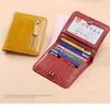 Wallets GORO Leather Wallet Fresh Double Fold Short Zipper Ladies Fashion Coin Purse Small Thin Card Holder Female BagsWallets