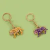 Keychains 1pc Fashion Key Ring Bag Hanger Tiger Keychain Decoratieve accessoire auto enek22