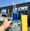 Narghilè Bong in vetro da 10 pollici con doppio olio Perc Dab Rigs Tubi da fumo per giunto femmina da 18 mm