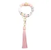 Party Favor List Silikonowe Bransoletki Koralik Tassel Key Chain Wisiorek Kobiet Biżuteria Torba Akcesoria Dnia Matki Prezent BBB14568