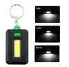 Utomhus bärbar COB LED -nyckelchain ficklampa Key Chain Keyring Torch Light Lamp med karabiner för camping vandring fiskesäkerhet