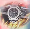 Все суббольные циферблаты работают Quartz Fashion Mens Time Time Watch 42 мм Auto Date Men Designer Designer Watch Оптовые мужские подарки.