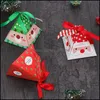 Gift Wrap Event Party Supplies Festive Home Garden Merry Christmas Candy Box Bag Tree With Bells Paper Container Navidad Drop Delivery 202