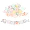 30pcs/lot Diy Suqare Block Loose Bead for Jewelry Bracelets Necklace Hair Ring Making Accessories Crafts Acrylic Kids Handmade Beads