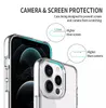 Metal Button TPU Space Cases Transparent Color Phone Case For iPhone 14 13 12 11 Pro Max XR XS Max 7 8 Plus Galaxy S22 Ultra Shockproof Hard PC Cover