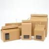 Thee verpakking doos cadeauomslag kartonnen kraft kraft papieren zak gevouwen voedsel moer opslag opslag inpakken c0616g07