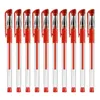 Stylos gel 10pcs classique noir bleu rouge stylo carbone encre ensemble rechargeable grand volume 0.5mm plume choix étudiant