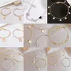 Link Chain Rose Gold Bracelet Women Simple Black And White Love Heart Diamond Peach Double Layer Hao Stone Wholesale Gifts Fawn22