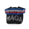 MAGA Diamond Sun Hat Trump 2024 Casquette de baseball en coton en gros