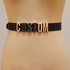 Belts Men Women Unisex Unique Choose Letters Handmade Custom Letter Waist Belt Leather Cummerbunds Customised Name Word BeltBelts