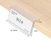 Plastic PVC L Data Strips Plakband Mechandise Prijskaartje Display Plank Prater Teken Label Kaarthouder Supermarkt Rack 50 stuks