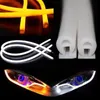 Anderes Beleuchtungssystem Angel Eyes Turn SignalLights LED Car Styling Universial DRL Flexible Tube Strip Daytime Running White YellowSonstiges